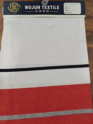 Хорошая цена. Проницаемая и поглощающая пот хлопчатобумажная простая джерси полосатая вязаная ткань для одежды онлайн