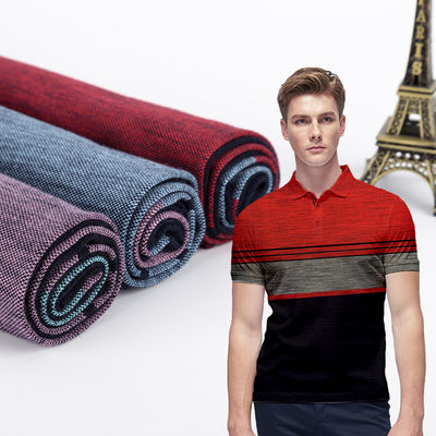 Хорошая цена. Проницаемая и поглощающая пот хлопчатобумажная простая джерси полосатая вязаная ткань для одежды онлайн