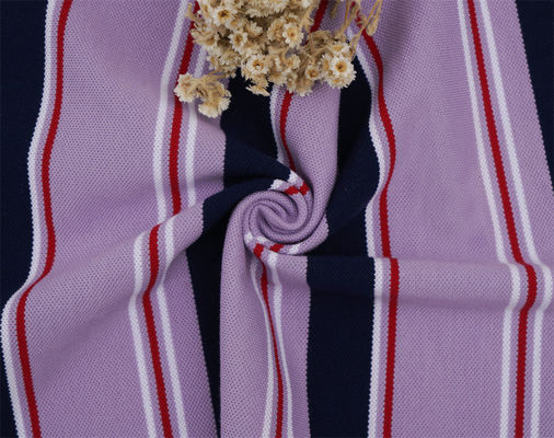 Хорошая цена. Удобная и удобная для кожи прочная, износостойкая полосатая вязаная ткань для повседневного ношения онлайн