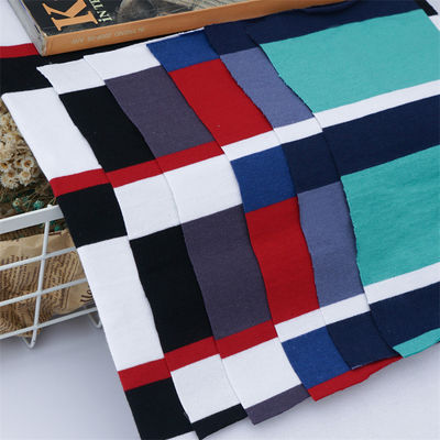 Хорошая цена. Экологически чистые и натуральные полосатые трикотажные ткани для футболки онлайн