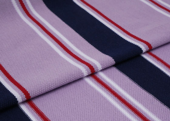 Хорошая цена. Здоровая, экологически чистая и дышащая полосатая трикотажная ткань для футболки онлайн