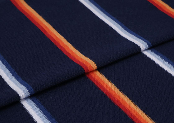 Хорошая цена. Легкая и проницаемая мягкая полосатая вязаная ткань для повседневного ношения онлайн