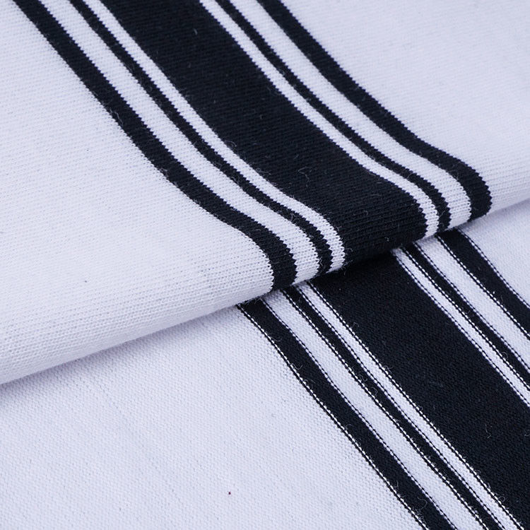 Одиночная Striped сторона вяжет пряжу ткани покрасила 32S 175cm для одежды Sportswear