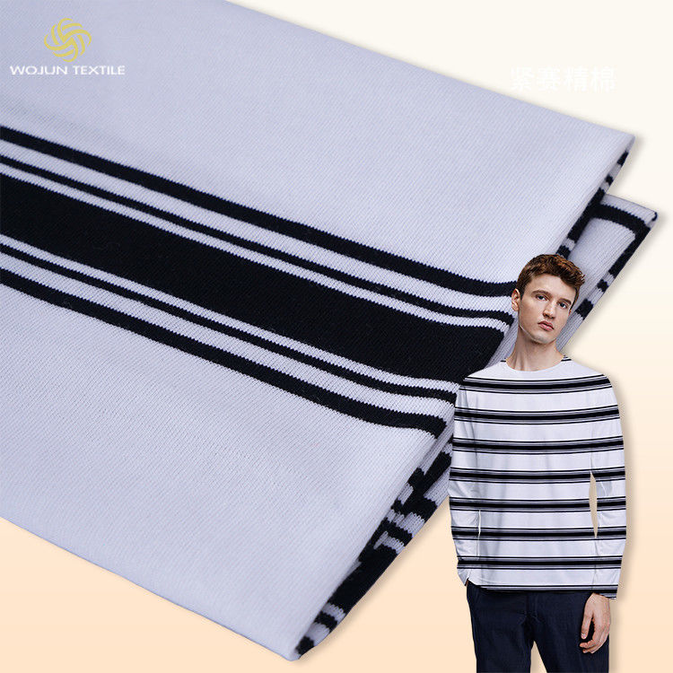 Одиночная Striped сторона вяжет пряжу ткани покрасила 32S 175cm для одежды Sportswear