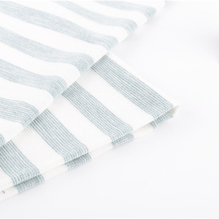 Многоцветный полосатый хлопковый материал, дышащая ткань из хлопковой футболки 160 грамм