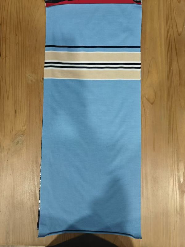 Хорошее качество эластичная и удобная для кожи мягкая полосатая вязаная ткань для повседневного ношения