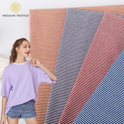 Многоцветная полосатая хлопчатовая ткань Нить окрашенная Дышащий антибактериальный материал