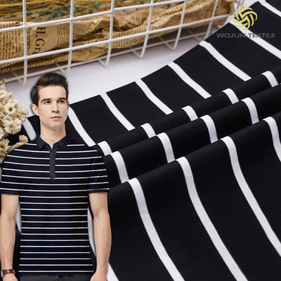 Хорошая цена. 100 хлопчатобумажная футболка ткань полосатый мягкий материал 175 гм для домашнего текстиля онлайн