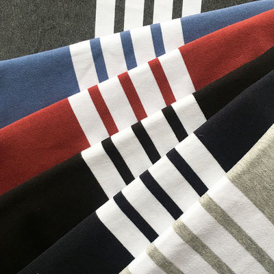 Хорошая цена. Прямая вязаная полосатая хлопчатовая ткань пряжа 350 грамм для французского терри онлайн