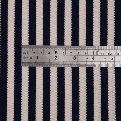 Простые Striped черно-белые вяжут ткань 210cm органическая покрашенная пряжа вяжет материал