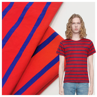 Пот поглощая органическую ткань футболки, хлопок Lycra 190gsm 32S вяжет ткань