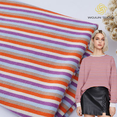 Вспотейте поглощая хлопок французская Striped весна ткани Терри 21S вяжет ткань