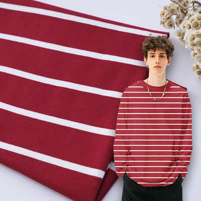 Хорошая цена. Увлажняющая ликра хлопчатобумажная полоса ткань хлопчатобумажная ребра ткань для рубашки онлайн