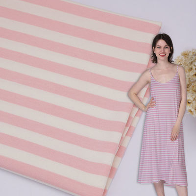 Хорошая цена. Простая джерси 175гсм полосатый вязаный хлопчатобумажный ткань для повседневного ношения онлайн