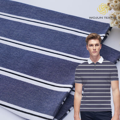 Хорошая цена. Естественное ощущение и хорошая текстура Удобная полосатая вязаная ткань для футболок онлайн