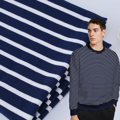 Хорошая цена. Поддержка настройки и удобная для кожи полосатая вязаная ткань для французского терри онлайн