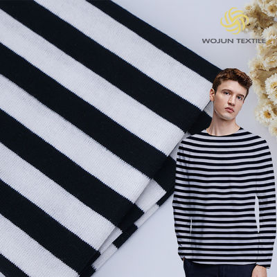 Проницательная, упругая и модная ткань из чистого хлопкового полосатого материала