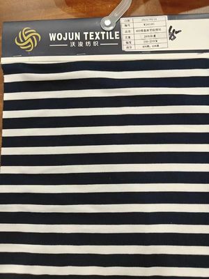 Хорошая цена. Противополоскательная и эластичная уютная быстросушающаяся полосатая ткань для футболки онлайн