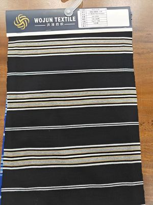 Удобная и проницаемая ткань из прочного полосатого материала для футболки