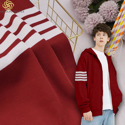 Удобная для кожи и влагоотражающая полосатая вязаная ткань для спортивной одежды