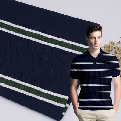 Хорошая цена. Проницаемая влагопоглощающая и долговечная полосатая вязаная ткань для одежды с уникальной текстурой онлайн