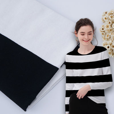 Хорошая цена. Удобная и увлажняющая и гладкая полосатая вязаная ткань для повседневного ношения онлайн