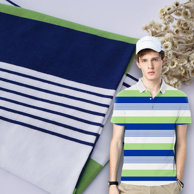 Хорошая цена. Мягкая и удобная, легкая в уходе, гигроскопическая полосатая вязаная ткань для повседневного ношения онлайн