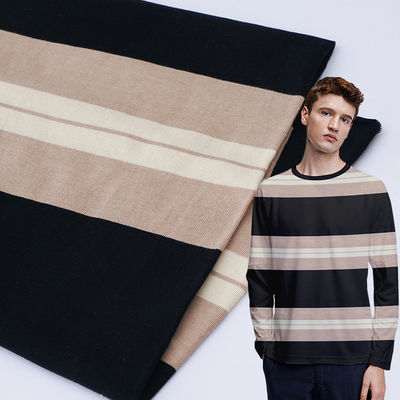 Хорошая цена. Проницательная и прочная и удобная для кожи полосатая вязаная ткань для повседневного ношения онлайн