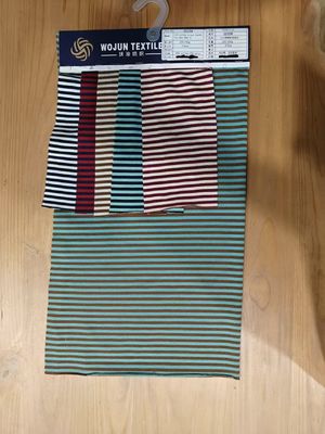 Хорошая цена. Экологически чистый и хорошая эластичность Удобный полосатый материал ткань для домашней одежды онлайн
