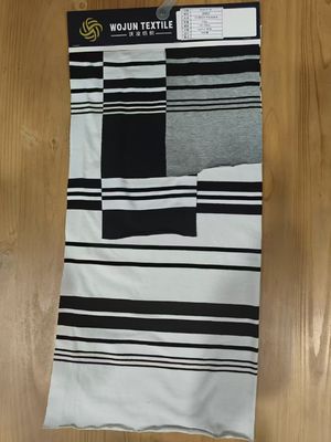 Хорошая цена. Модный, удобный и мягкий полосатый материал для футболки онлайн