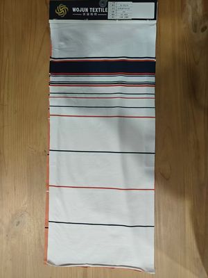 Хорошая цена. Мягкая и удобная, прочная и гладкая стильная полосатая ткань для футболки онлайн