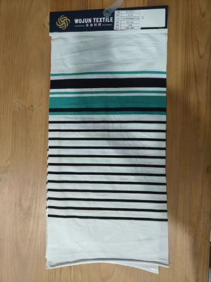 Модный и дышащий экологически чистый мягкий полосатый материал ткань для футболки