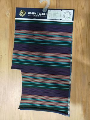 Хорошее качество Удобная и поглощающая пот мягкая полосатая вязаная ткань для повседневной носки