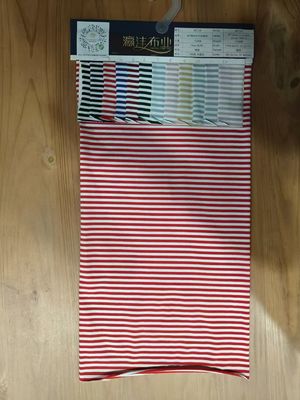 Хорошая цена. Мягкая и удобная для кожи полосатая ткань для футболки онлайн