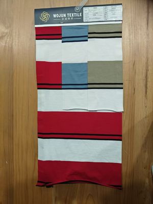 Хорошая цена. Нелегко деформироваться и дышать и эластичная полосатая вязаная ткань для футболки онлайн