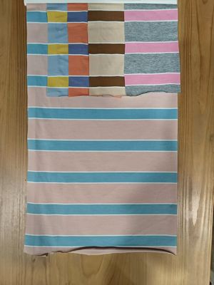 Хорошая цена. Проницаемая ткань из прочного полосатого материала для футболки онлайн