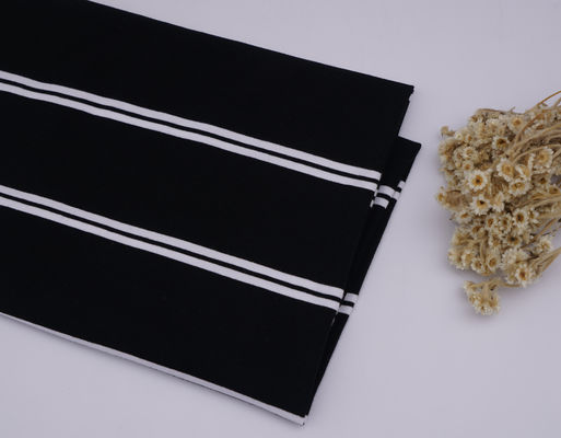 Хорошая цена. Классическая и прочная эластичная поглощающая пот полосатая ткань для футболок онлайн