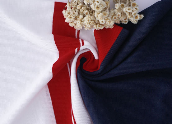 Проницательная и естественная, удобная полосатая вязаная ткань для повседневного ношения