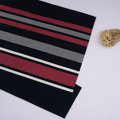 Удобная гигроскопическая полосатая вязаная ткань для футболки