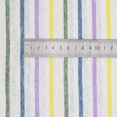 Хорошая цена. Удобная, прочная и удобная для кожи, проницаемая полосатая вязаная ткань для футболки онлайн