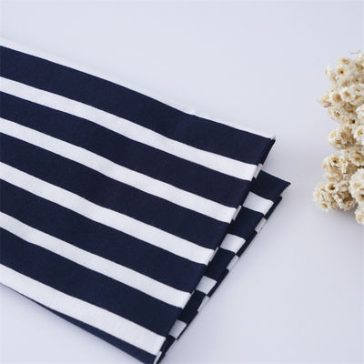 Хорошая цена. Высококачественный легкий в уходе здоровый и гладкий полосатый материал ткань для футболки онлайн