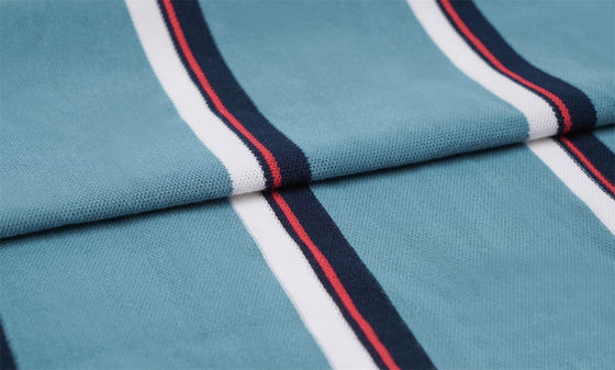 Хорошая цена. Свежая, легкая для дыхания и здоровая натуральная полосатая вязаная ткань для повседневного ношения онлайн