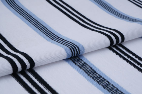 Хорошая цена. Устойчивая к износу, удобная для кожи, комфортная, проницаемая, полосатая вязаная ткань для свободного времени онлайн