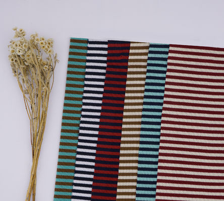 Хорошая цена. Удобная, удобная для кожи, антиморщиновая, хрустящая полосатая вязаная ткань для футболки онлайн