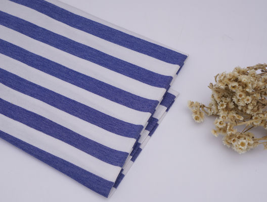 Хорошая цена. Проницаемая, быстросушающаяся, устойчивая к износу, здоровая полосатая вязаная ткань для футболок онлайн