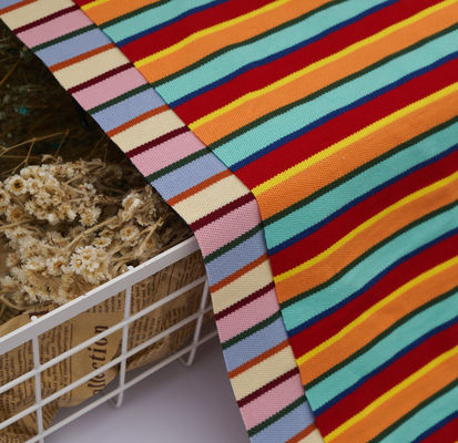 Хорошая цена. Проницательная и удобная эластичная полосатая вязаная ткань для отдыха онлайн