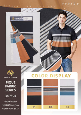 Хорошая цена. Дышащая, здоровая и высококачественная трикотажная ткань в полоску для рубашки поло онлайн