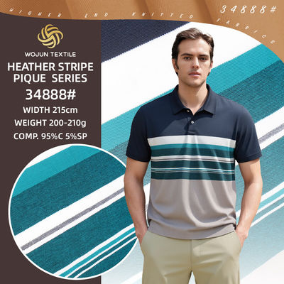 Хорошая цена. Breathable And Clear Comfortable High Quality Textured Cotton Pique Fabric For Polo Shirt онлайн