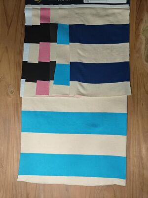 Хорошая цена. Чистый хлопок, удобный, дышащий и удобный для кожи полосатый трикотажный ткань для футболок онлайн