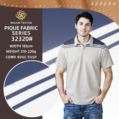 Wear-Resistant And Comfortable And Healthy And Breathable Natural Cotton Pique Fabric For Polo Shirt